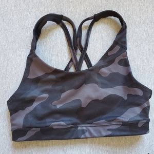 Blue Army Sports Bra